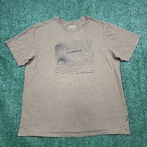 Florence Marine X T Shirt Men's Size L Green Short Sleeve Surfing Outdoor Beach